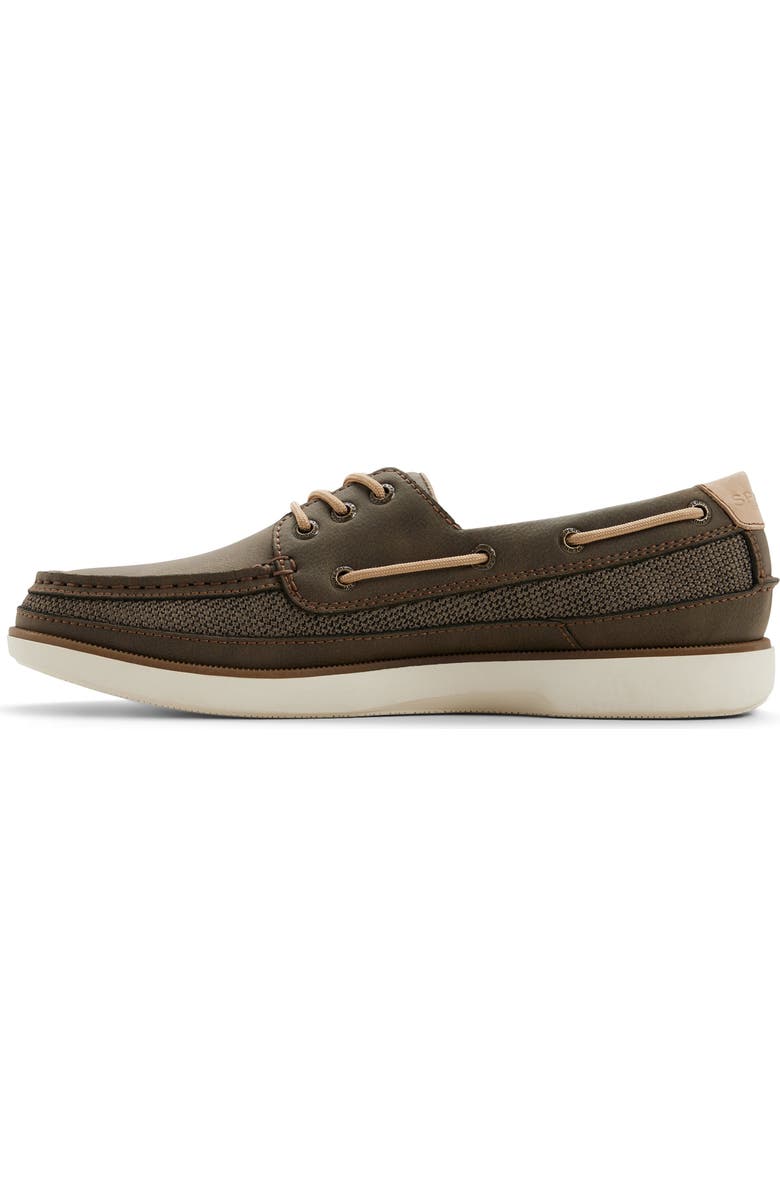 Sperry Hull 3-Eye Boat Shoe, Alternate, color, Olive
