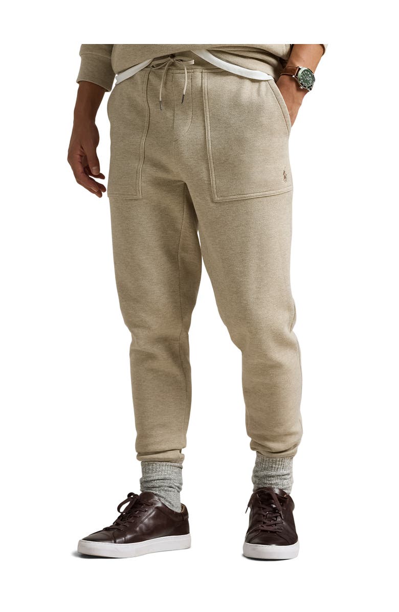Polo Ralph Lauren Big & Tall Double-Knit Tech Joggers, Main, color, Tuscan Beige Heather