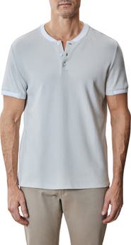 Robert Barakett Tessio Baseball Collar Short Sleeve Henley T-Shirt