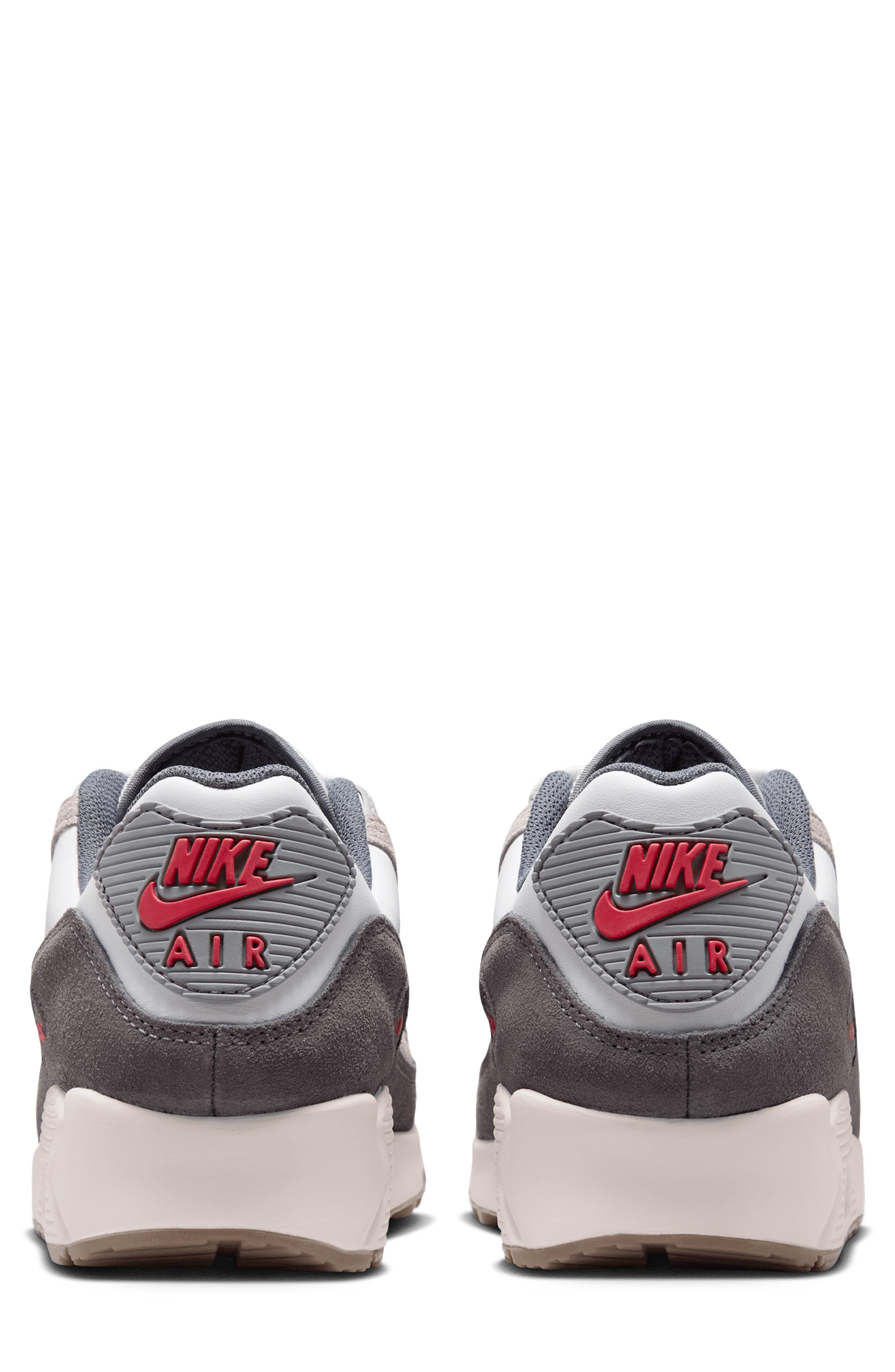Air Max 90 Premium Sneaker, Alternate, color, WHITE/GREY/ANTHRACITE/GREY