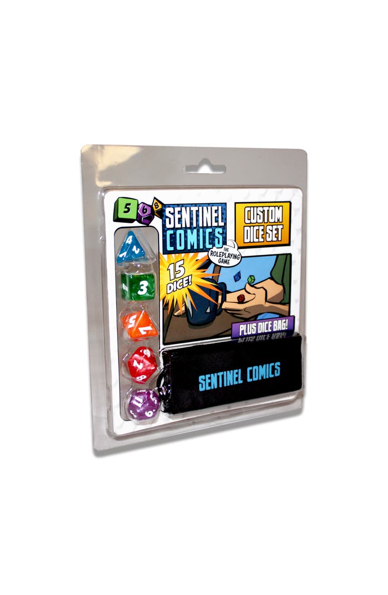Greater Than Games Sentinel Comics The RPG Dice Set, Alternate, color, Multicolored