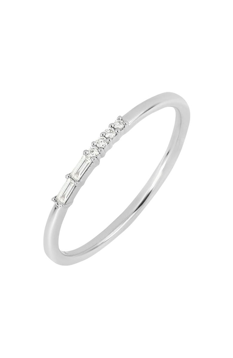 Bony Levy 18k Gold Diamond Stackable Ring, Main, color, 18K White Gold