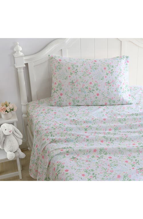 Laura Ashley Posey Dance Ultra Soft Sheet Set In Pastel Pink