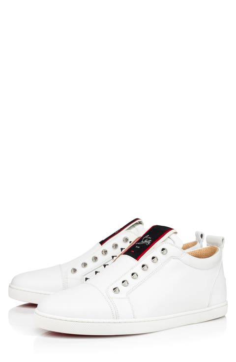 SUMMER SALE CHRISTIAN LOUBOUTIN Louis HI スニーカー▲Red Louis Junior P Pik Pik Strass - Sneakers - Metallic suede