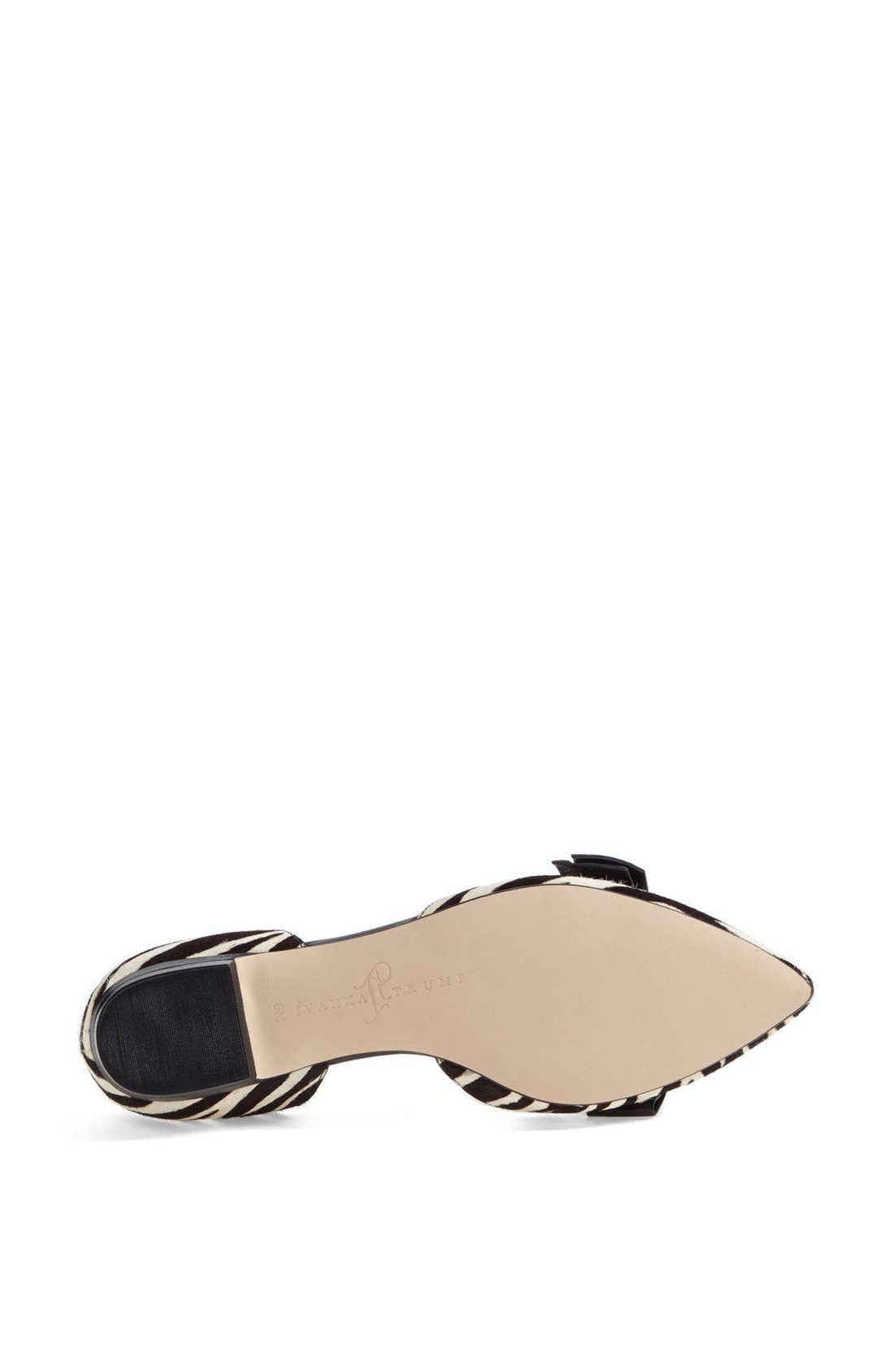 Ivanka Trump 'Loire' Calf Hair d'Orsay Flat, Alternate, color, 