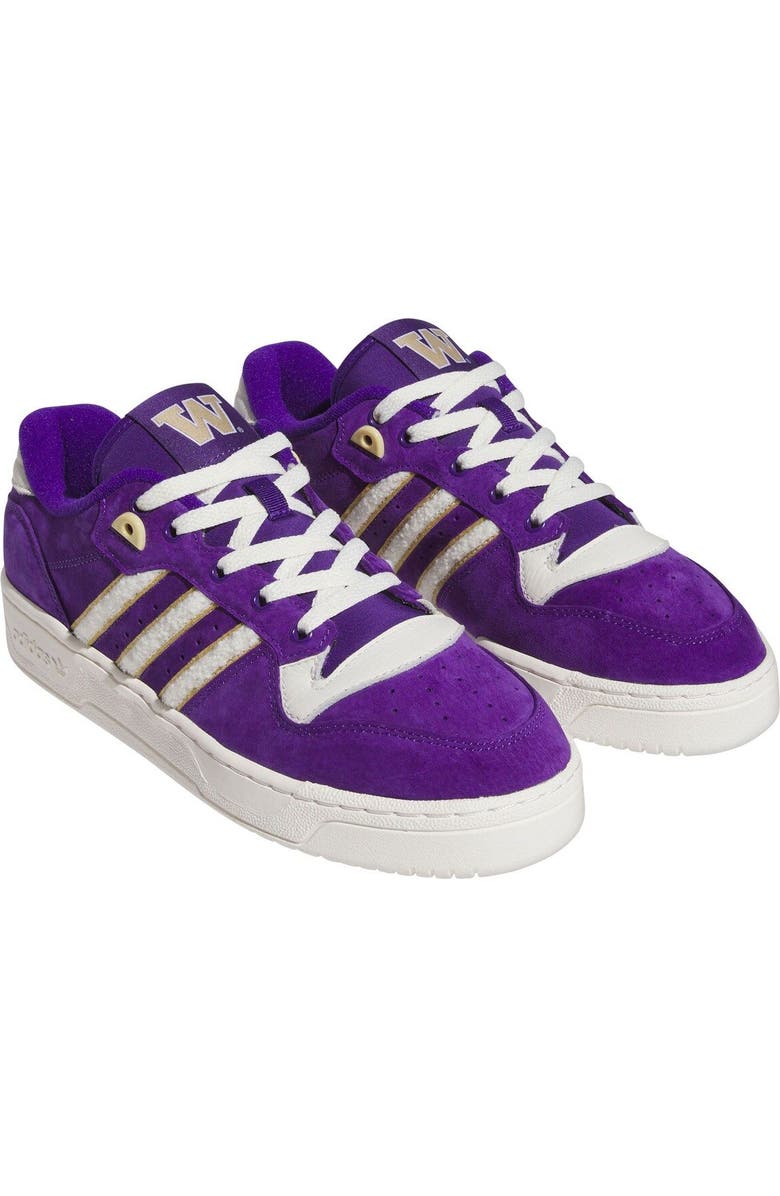 adidas Purple Washington Huskies Rivalry Low Basketball Shoes, Alternate, color,