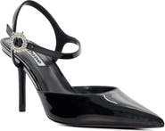 Dune London Channel Ankle Strap Pointed Toe Pump