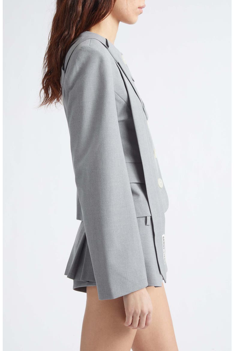 Briar Tie Stretch Suiting Jacket, Alternate, color, GREY