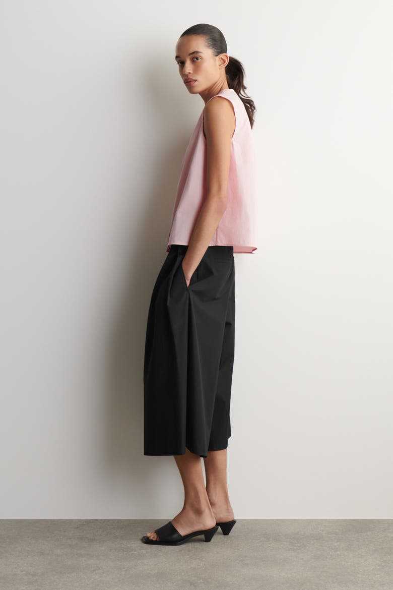 Pleated Sleeveless Top, Alternate, color, PINK