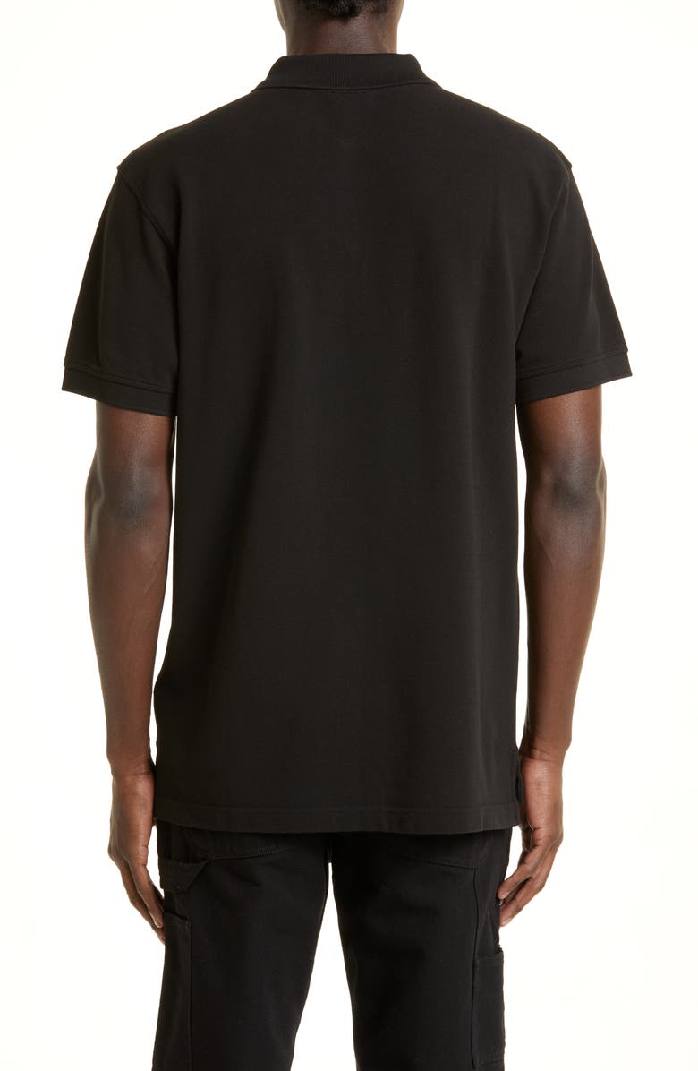 KENZO Boke Flower Appliqué Piqué Polo, Alternate, color,