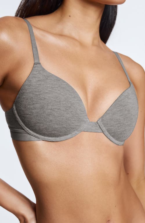 Pepper Supima® Cotton Lift Up Bra In Gray