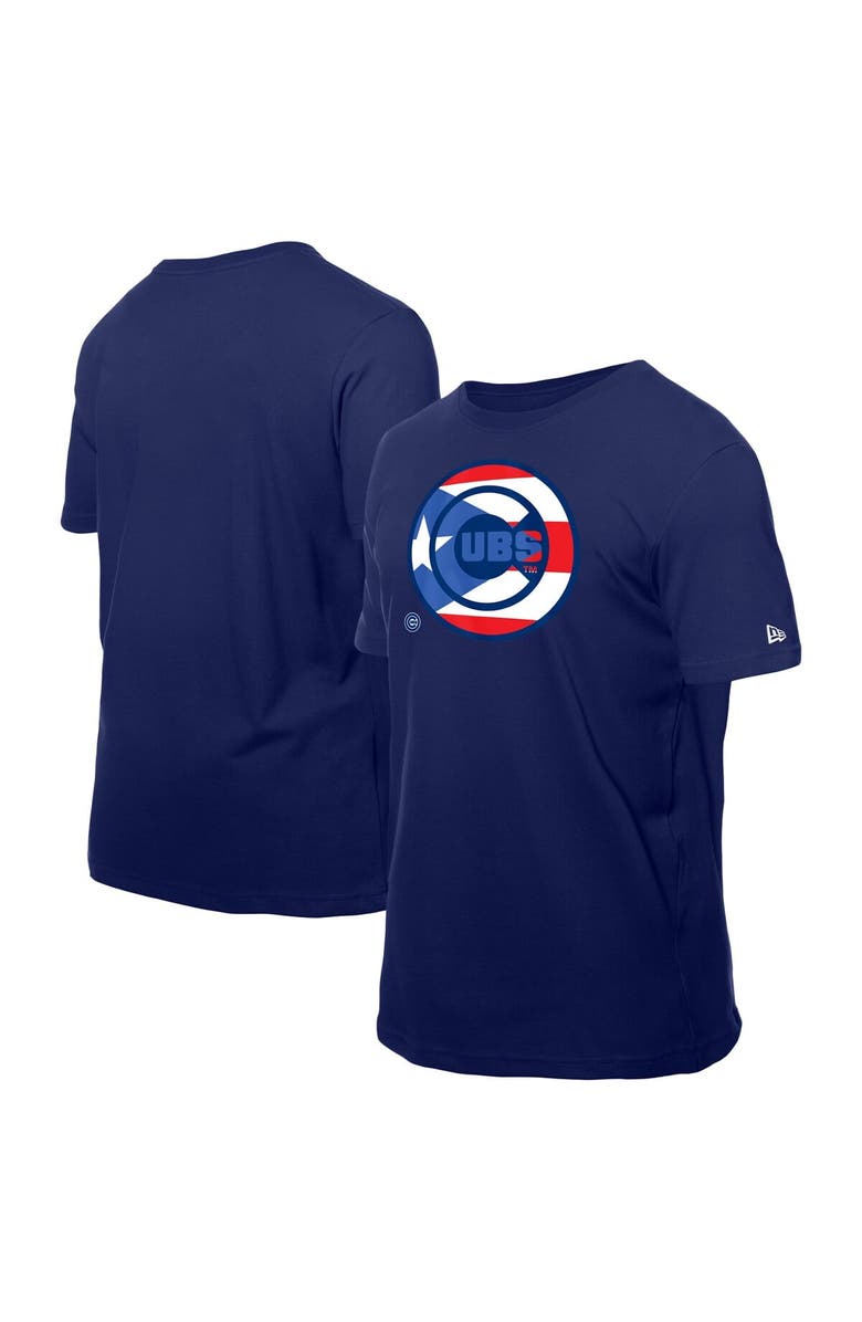 New Era Men's New Era Royal Chicago Cubs Puerto Rican Flag Logo T-Shirt, Main, color, Royal