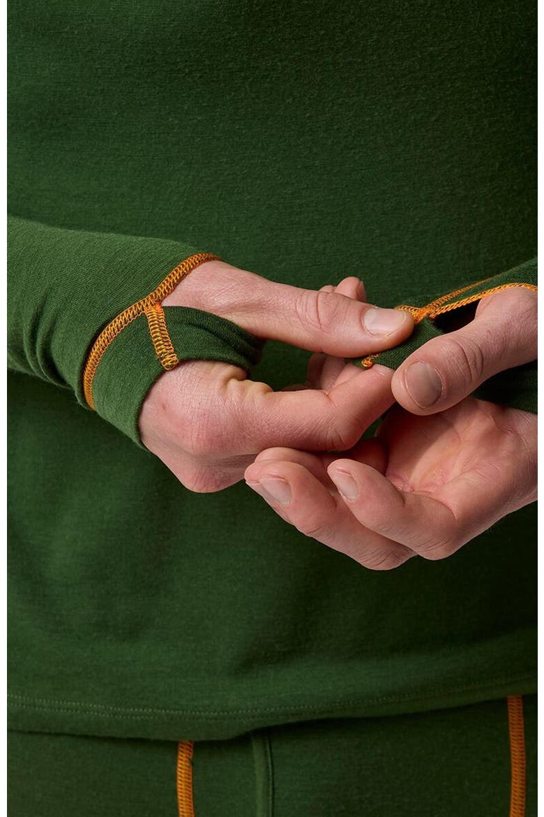 Cedars Rws Merino Lt-Wt Baselayer Crew Top - Men's, Alternate, color, Douglas Fir