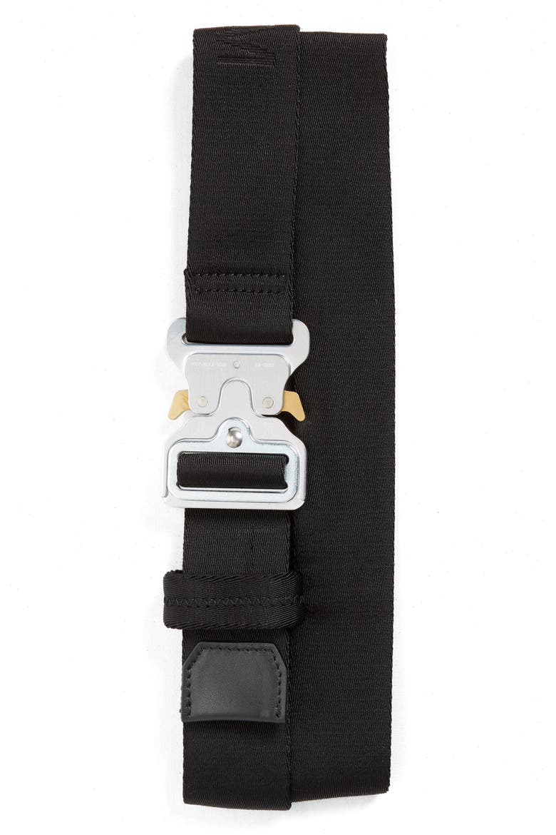 Rollercoaster Nylon Belt, Main, color, SILVER
