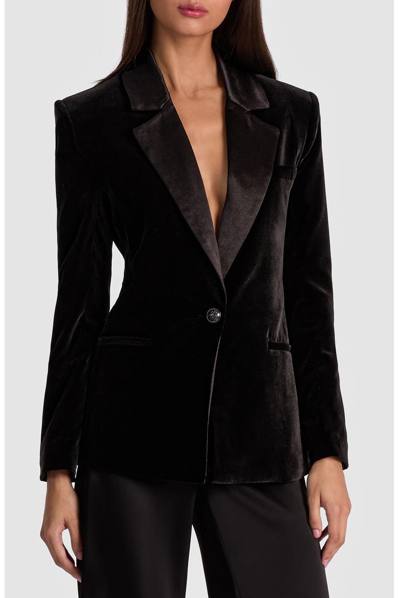 Slim Fit Blazer, Main, color, BLACK