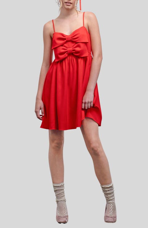 Bow Babydoll Minidress