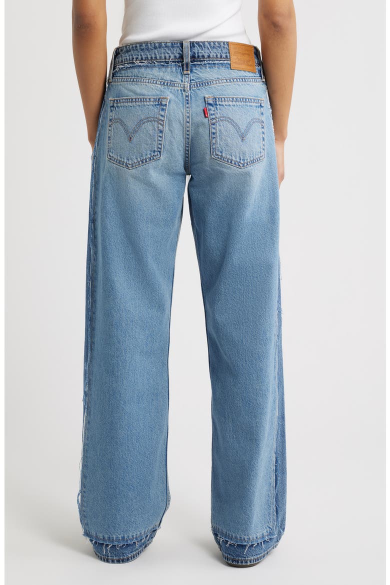 Deconstructed Low Loose Jeans, Alternate, color, UPON REFLECTION