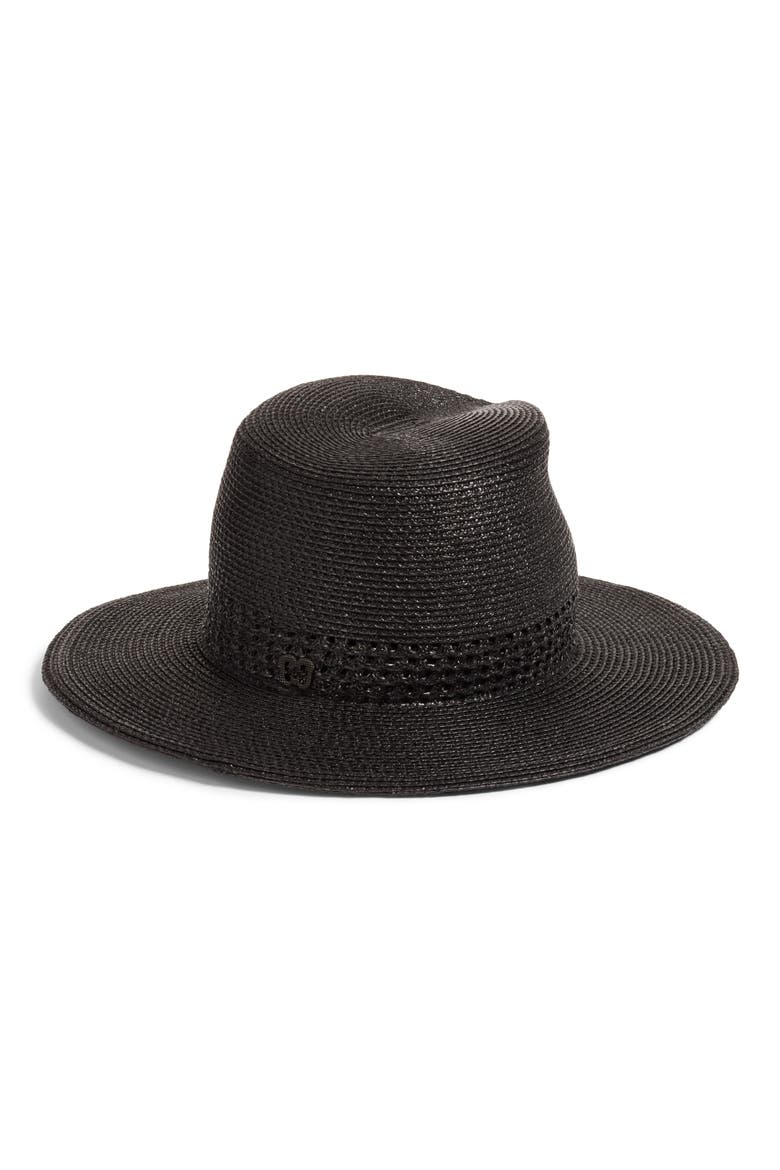 Bayou Packable Squishee® Fedora, Alternate, color, BLACK