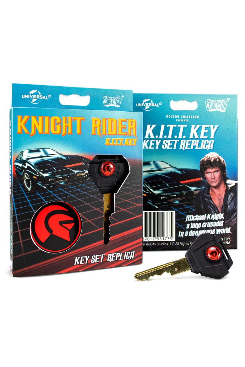 Knight Rider K.I.T.T Key Set Replica, Includes Keychain, Alternate, color, Multicolored