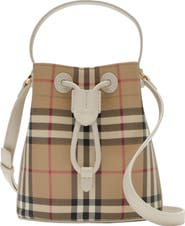 Burberry Mini Check Bucket Bag