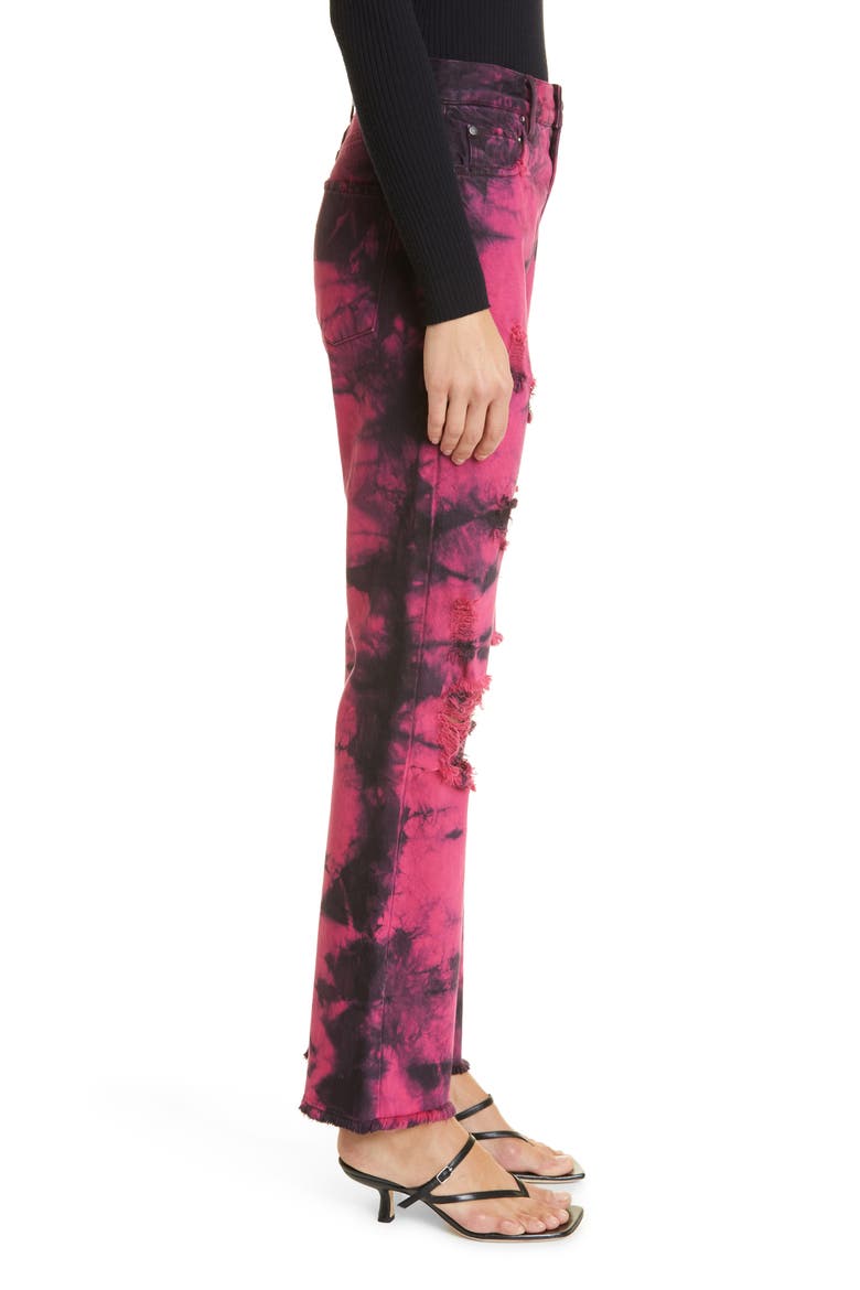Genevieve Tie Dye Distressed Baggy Jeans, Alternate, color, TIE DYE