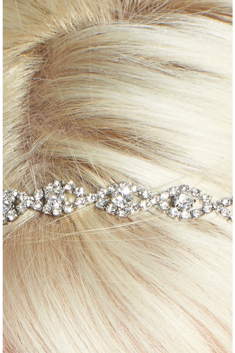 Jeweled Head Wrap, Alternate, color, SILVER