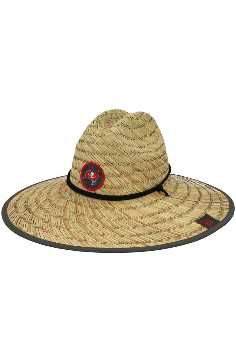 New Era Men's New Era Natural Tampa Bay Buccaneers NFL Training Camp Official Straw Lifeguard Hat, Main, color, 