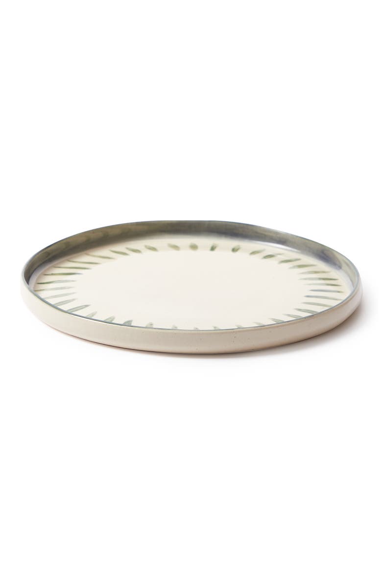 Hand Painted Salad Plate, Alternate, color, WHITE
