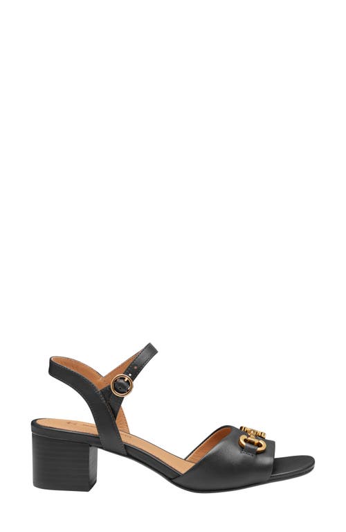 Johnston & Murphy Collection Edith Ankle Strap Sandal In Black