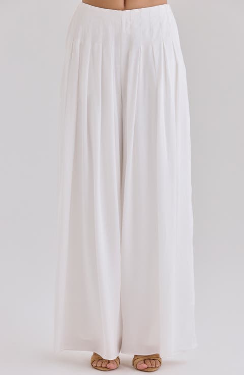 Alina Pleated Wide Leg Pants