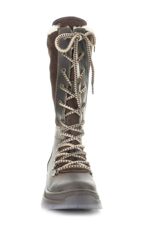 Bos. & Co. Dell Waterproof Wool Faux Shearling Lined Boot In Brown
