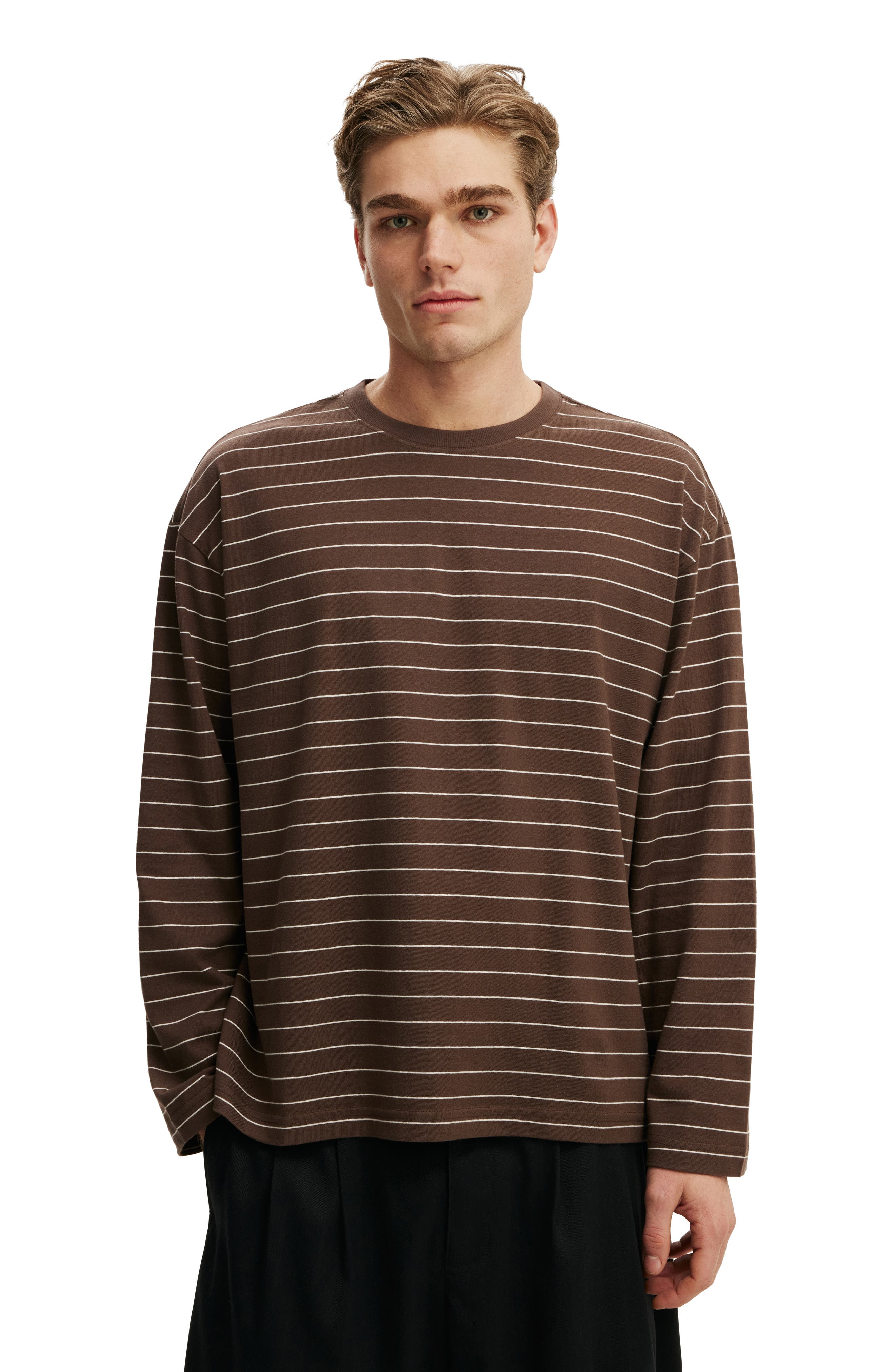 Espresso  Oat Stripe