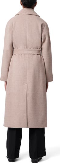 Double Breasted Belted Coat