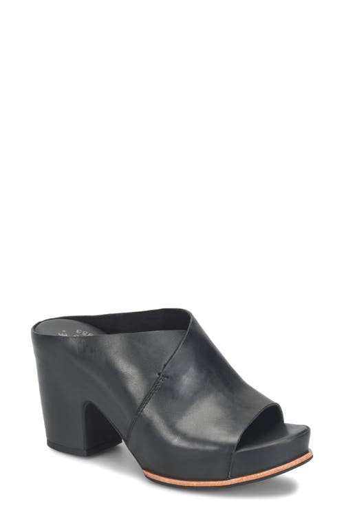 Kork-ease ® Stowe Platform Slide Sandal In Black