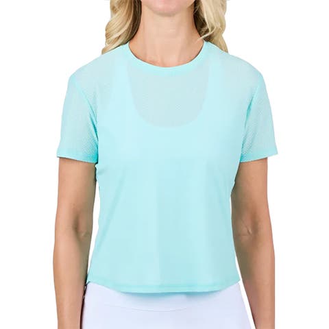 Staples Mesh Short Sleeve Womens Tennis Shirt