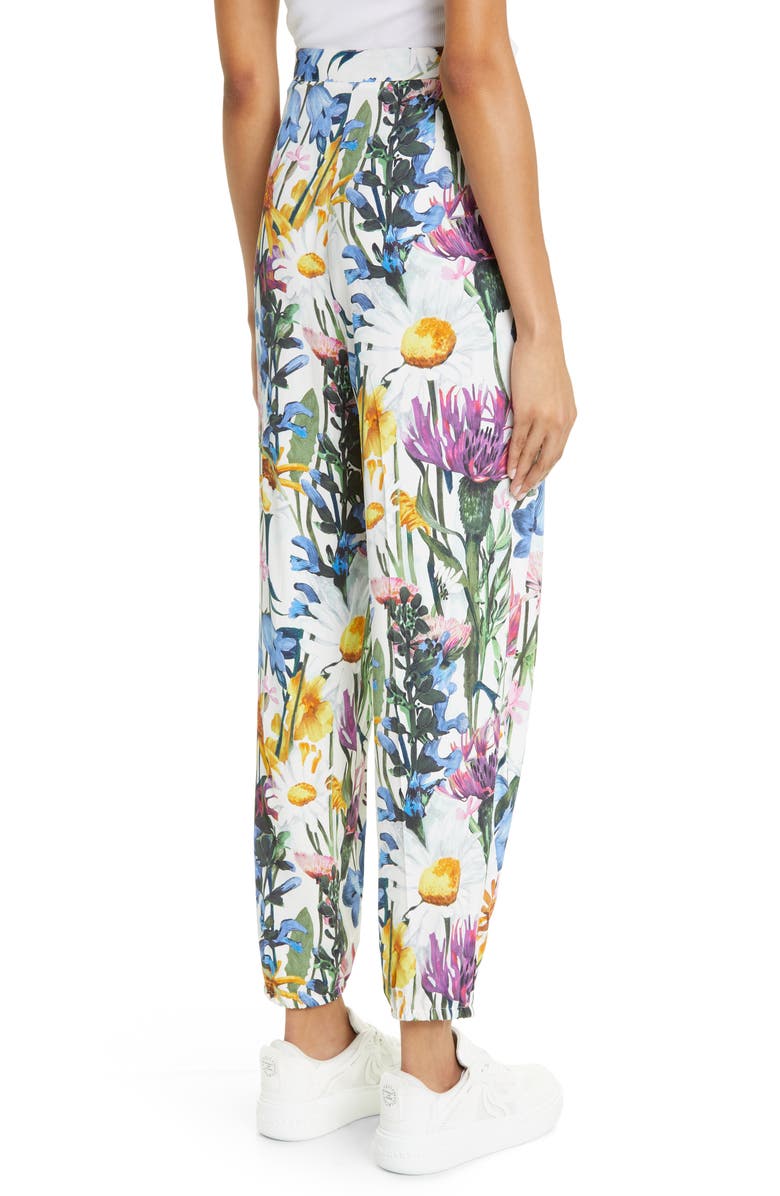 Stella McCartney Floral Print Straight Leg Pants, Alternate, color,