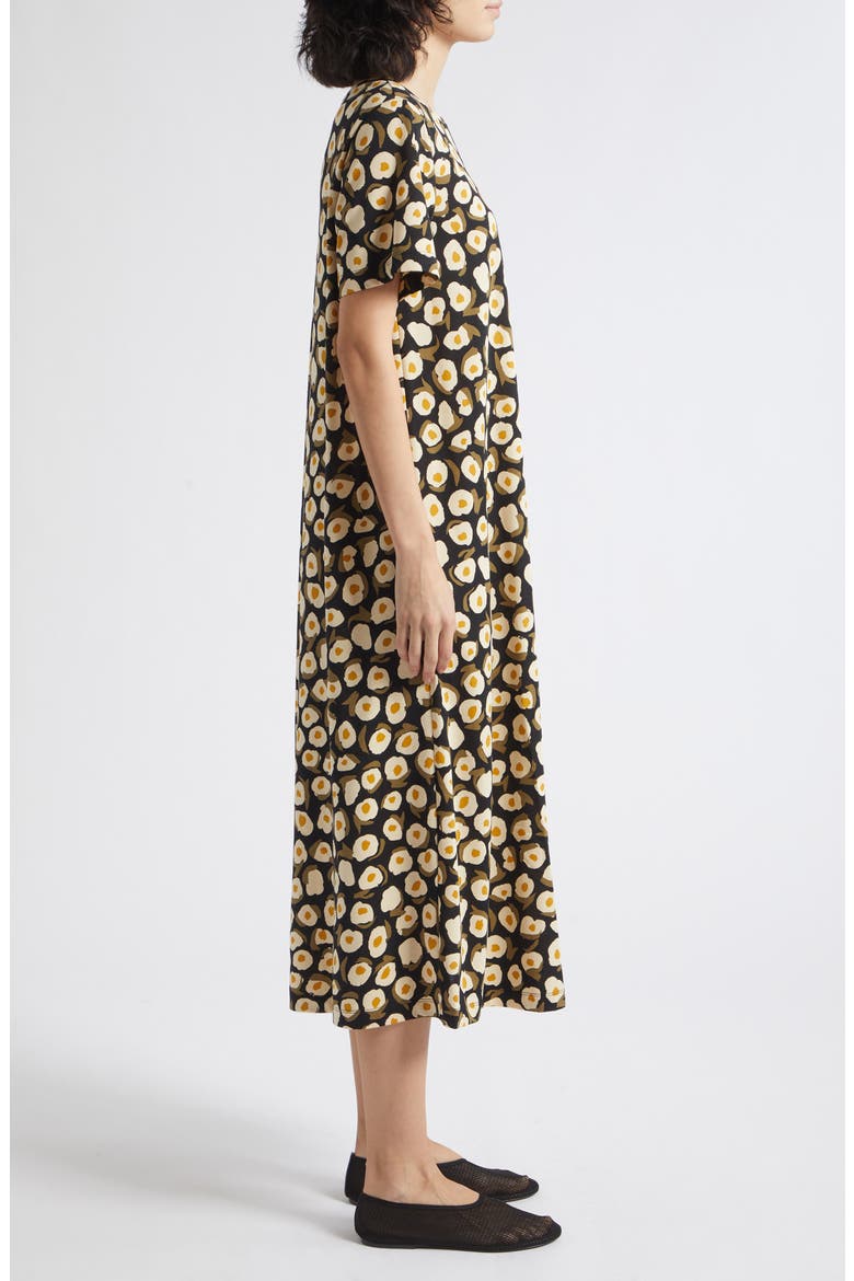 Pisteinen Pikku Vikuri Cotton T-Shirt Dress, Alternate, color, BEIGE/ BLACK/ OLIVE GREEN