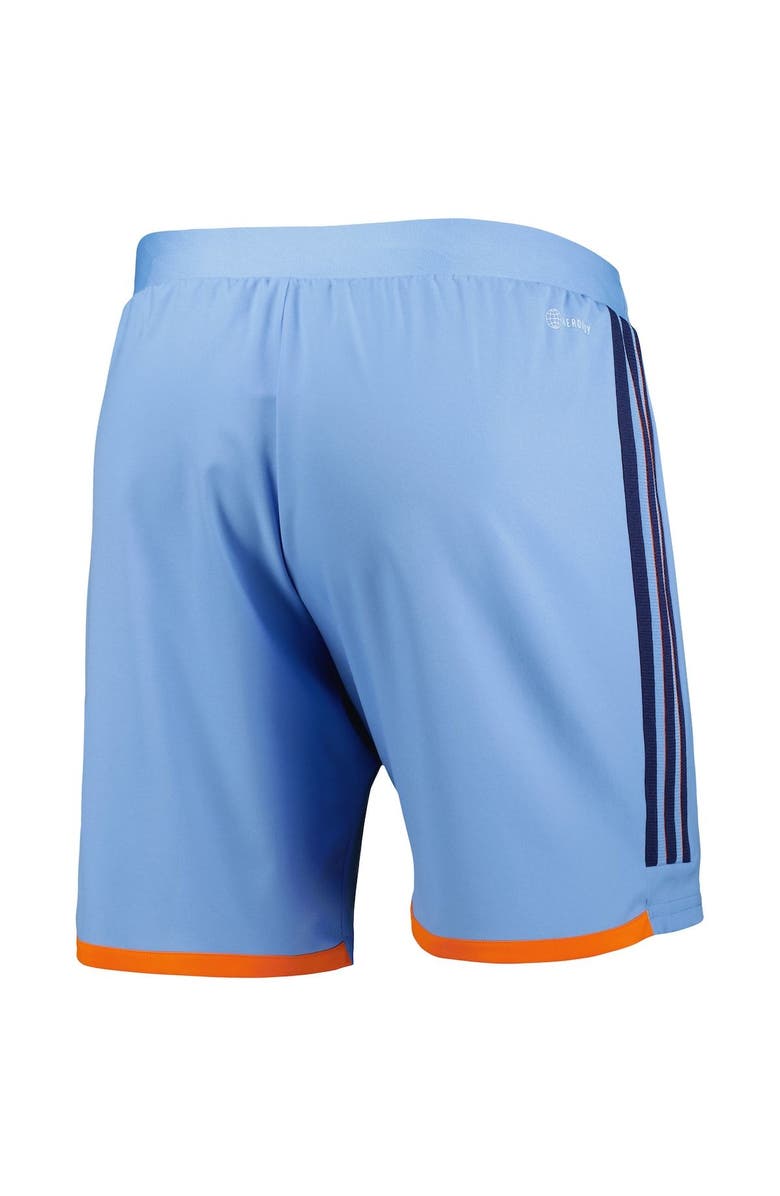 adidas Men's adidas Light Blue New York City FC 2023 Away AEROREADY Authentic Shorts, Alternate, color, Light Blue