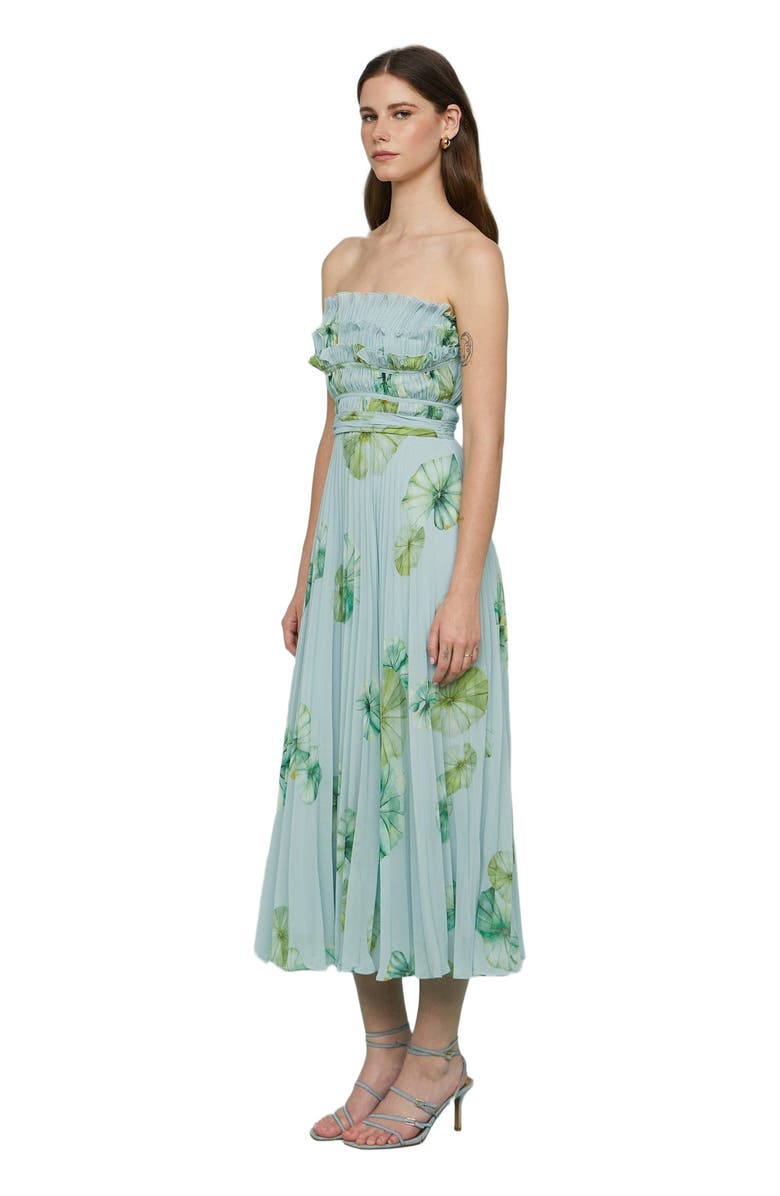 AMUR Cathy Midi Dress, Alternate, color, Lilypad Pond