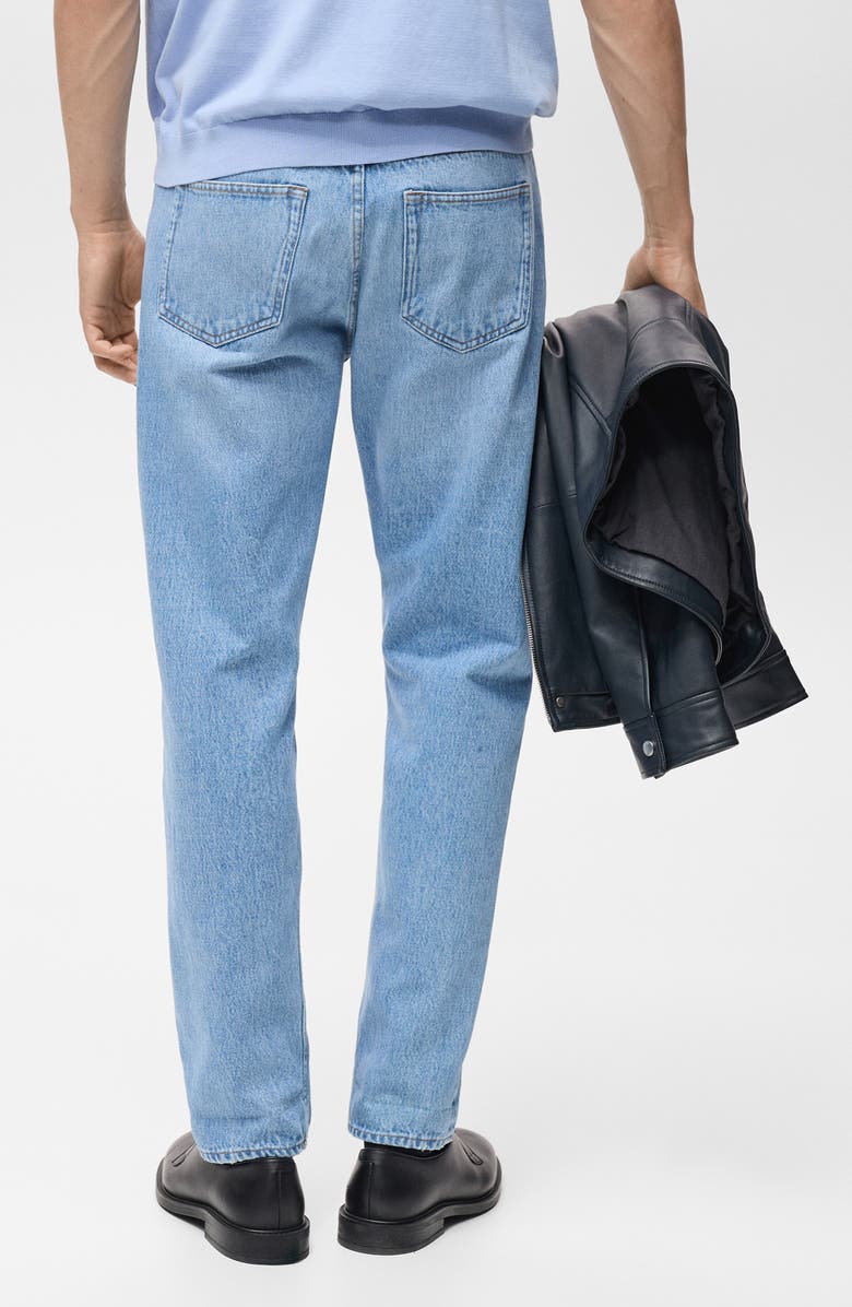 MANGO Tapered Leg Jeans, Alternate, color, Medium Blue