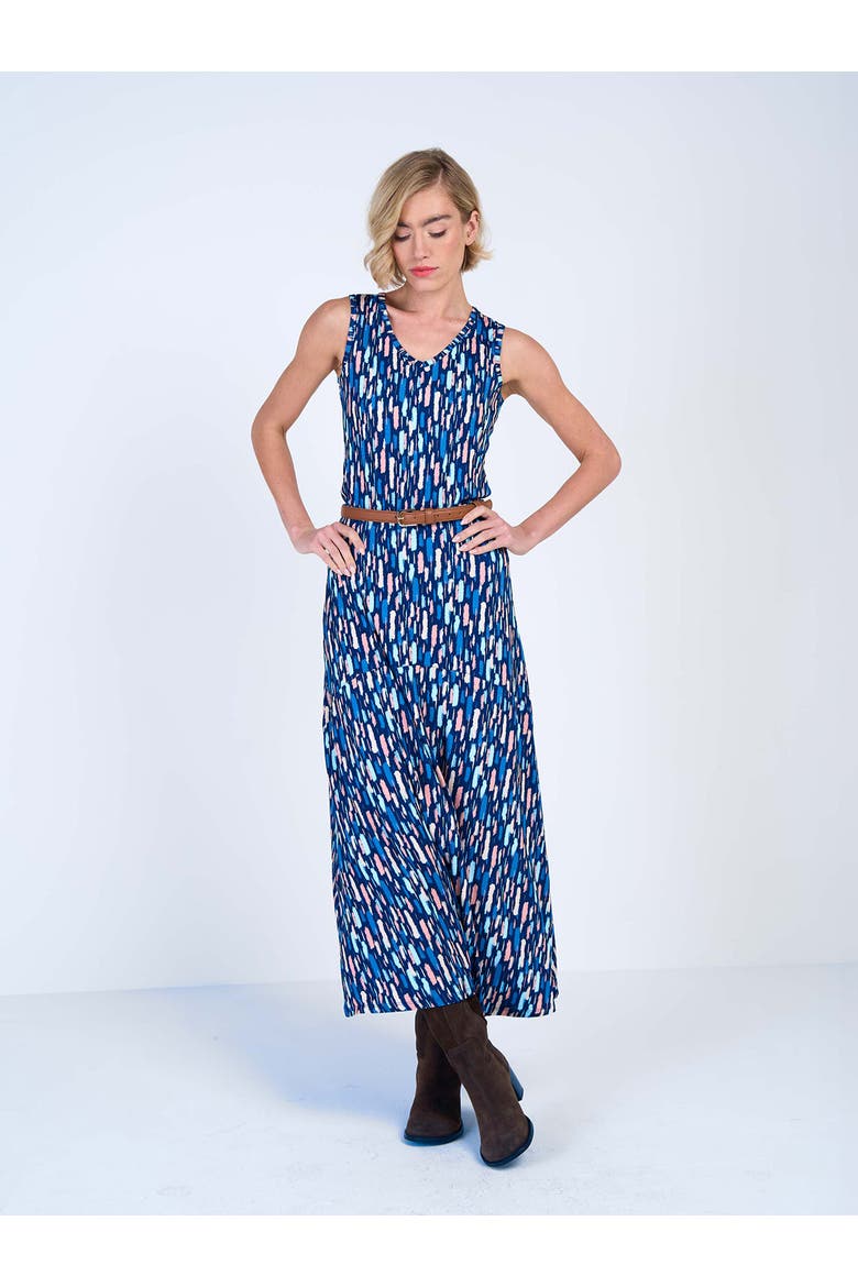 High Waisted Printed Maxi Skirt, Alternate, color, Spring Dash