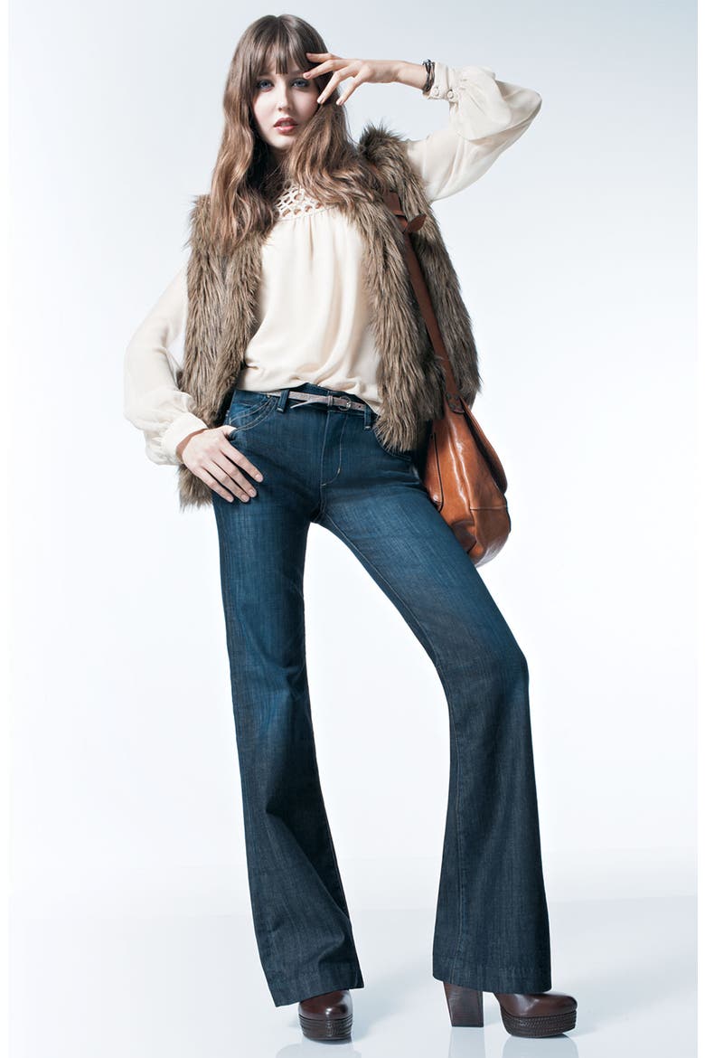 'Natalie' Faux Fur Vest, Alternate, color, RACCOON