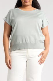 Adrianna Papell Exposed Seam Sweater