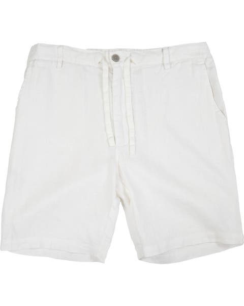 Solid Linen Drawstring Short