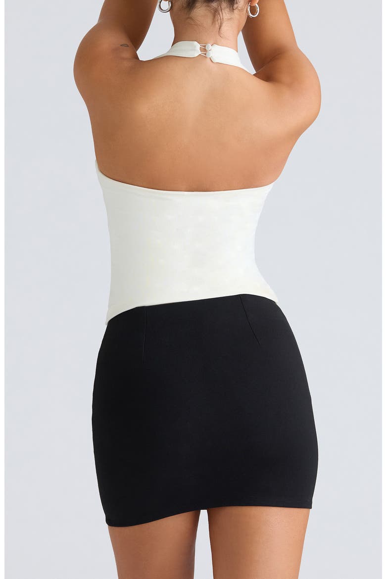 The Peekaboo Halter Corset Top, Alternate, color, IVORY