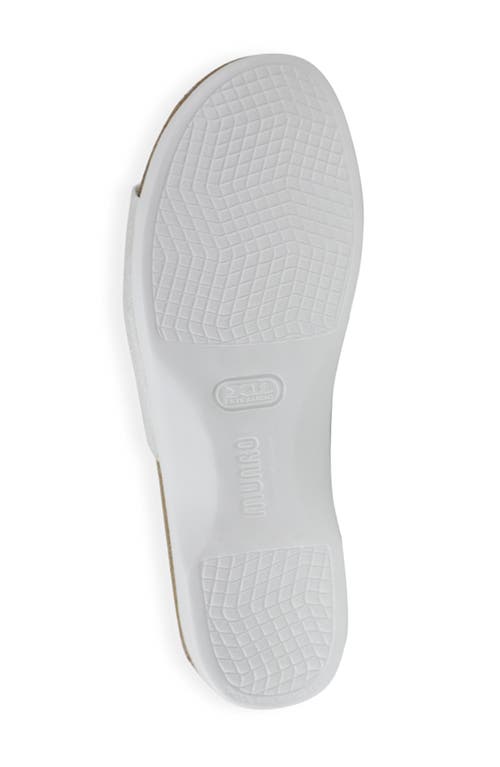 Munro Casita Slide Sandal In White