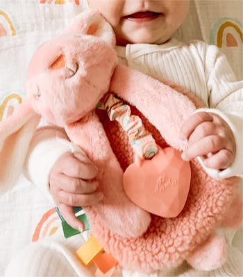 Pink Bunny Lovey & Teether