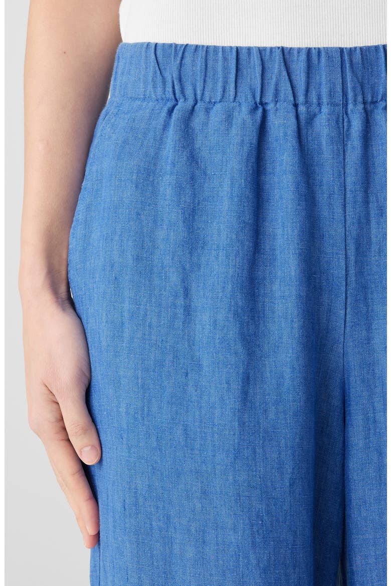 Organic Linen Crop Wide Leg Pants, Alternate, color, ULTMA