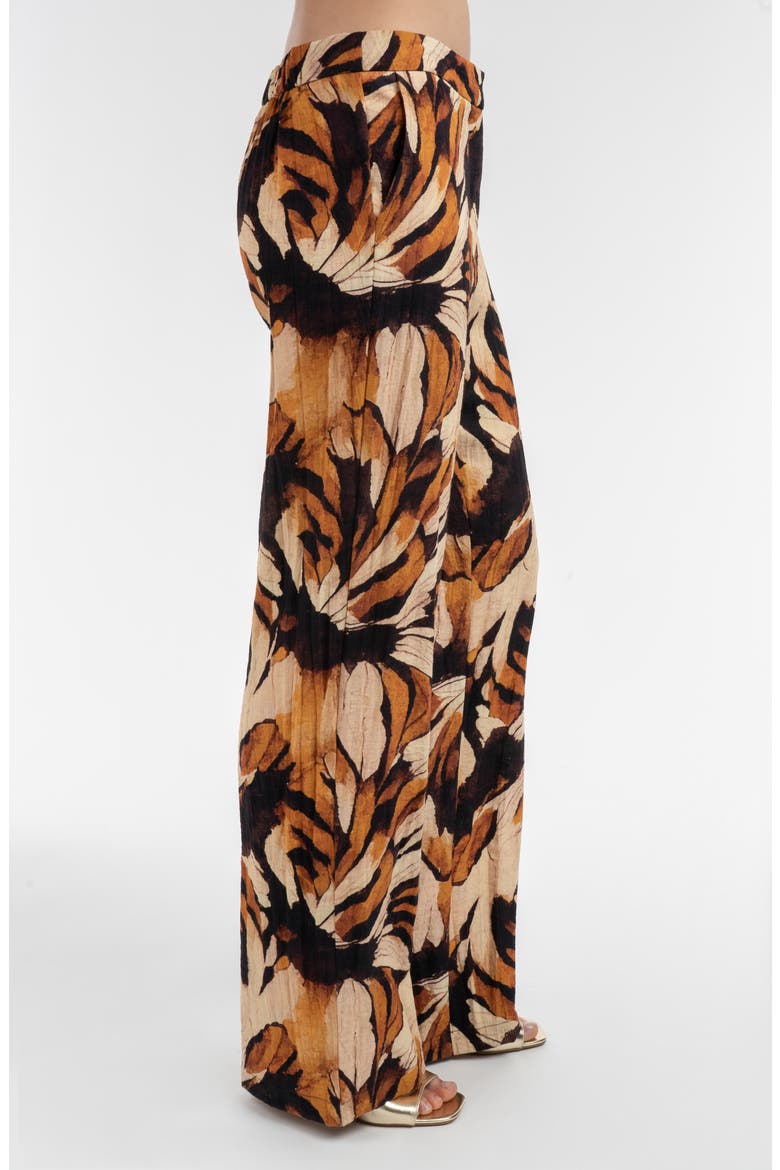 Printed Pants, Alternate, color, Golden Floral Print