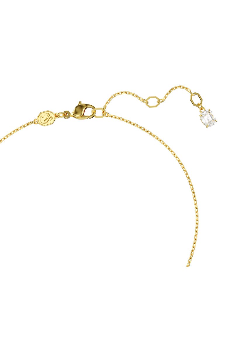 Swarovski Idyllia Crystal, Faux Pearl & Cubic Zirconia Heart Pendant Necklace, Alternate, color, Pink